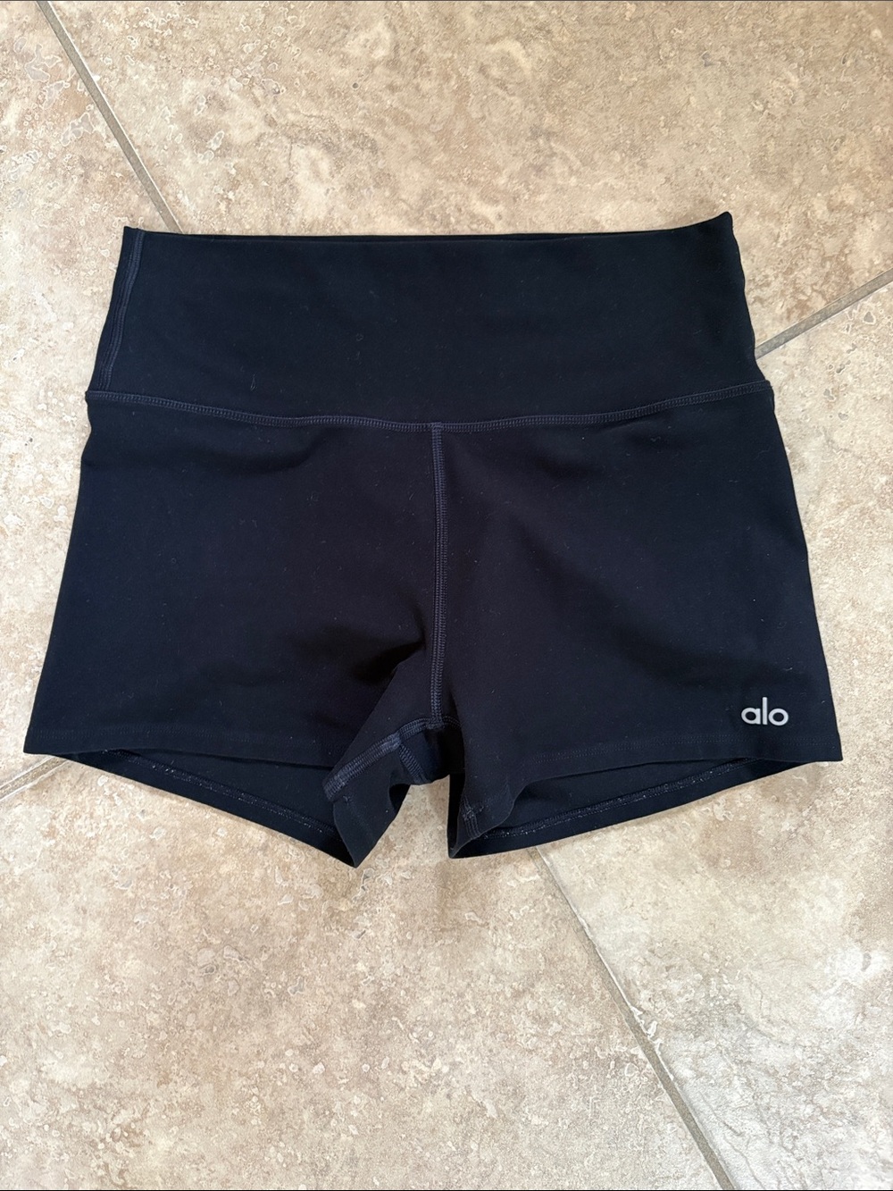 ALO Yoga Black High-Waist Bike Shorts